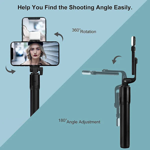 3 in 1 Multi Function Selfie Tripod with Remote and Selfie Light