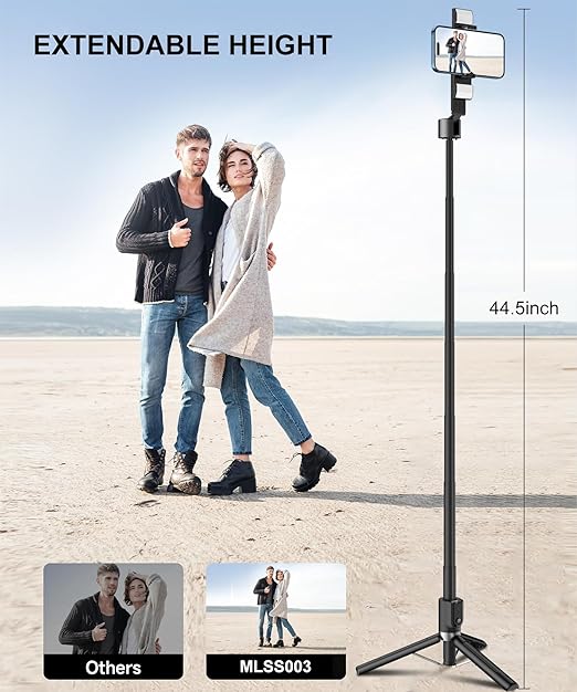 3 in 1 Multi Function Selfie Tripod with Remote and Selfie Light